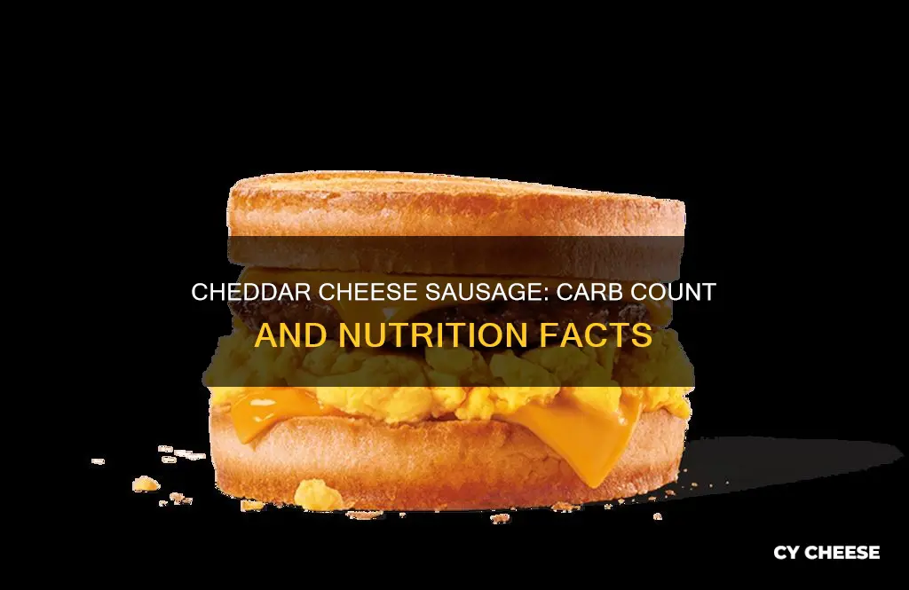 how many carbs in better cheddar cheese sausage