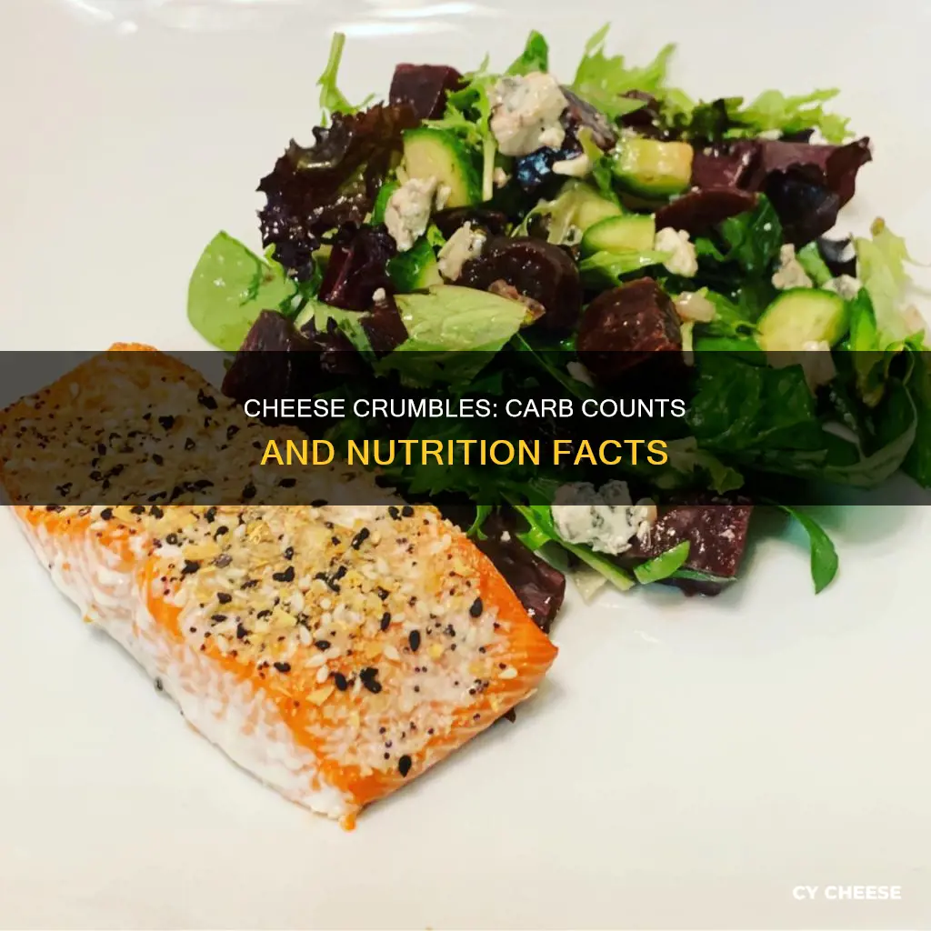 how many carbs in bleu cheese crumbles