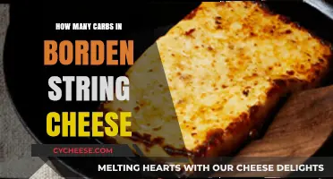 String Cheese Carb Count: Borden's Nutrition Facts