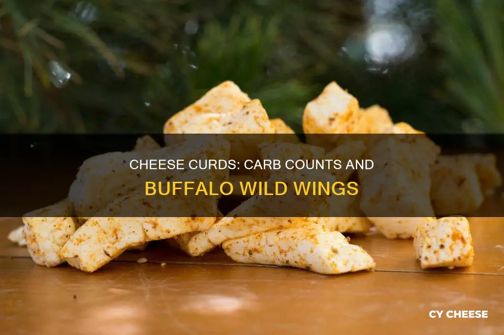 how many carbs in buffalo wild wings cheddar cheese curds