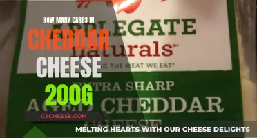 Cheddar Cheese Carb Count: 200g Analysis