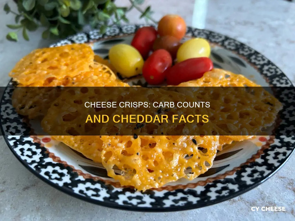 how many carbs in cheddar cheese crisps