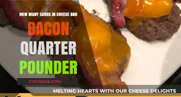 Cheese and Bacon Quarter Pounder: Carb Count and Nutrition