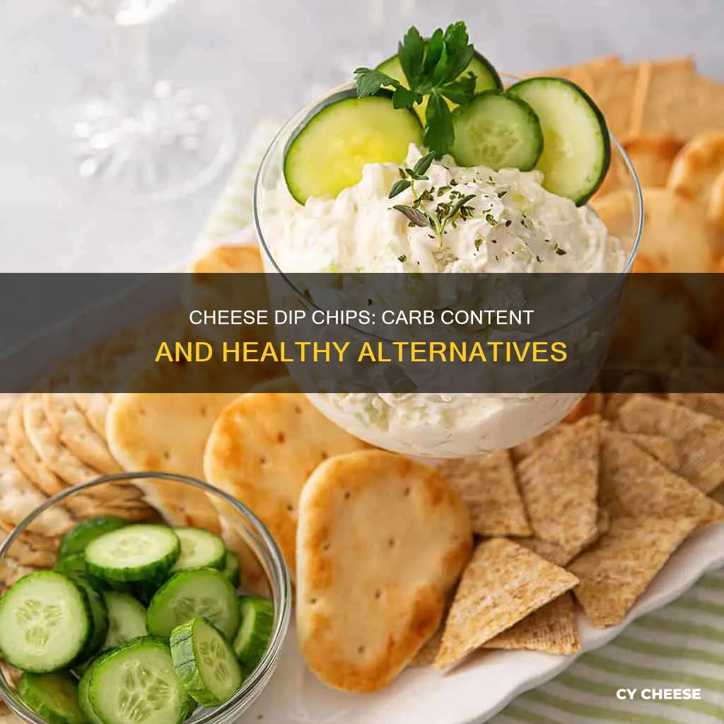 how many carbs in cheese dip chips