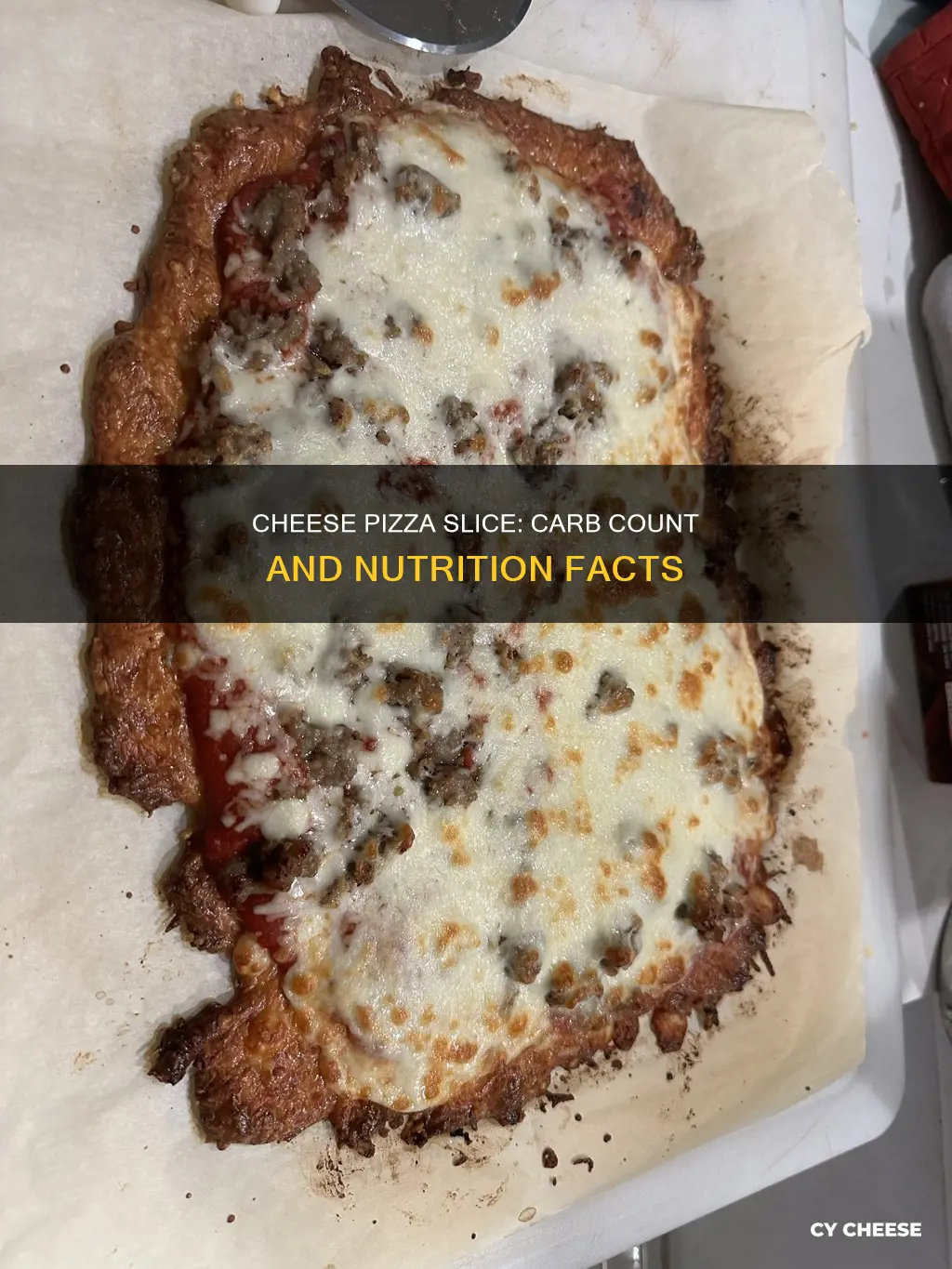 how many carbs in cheese pizza slice