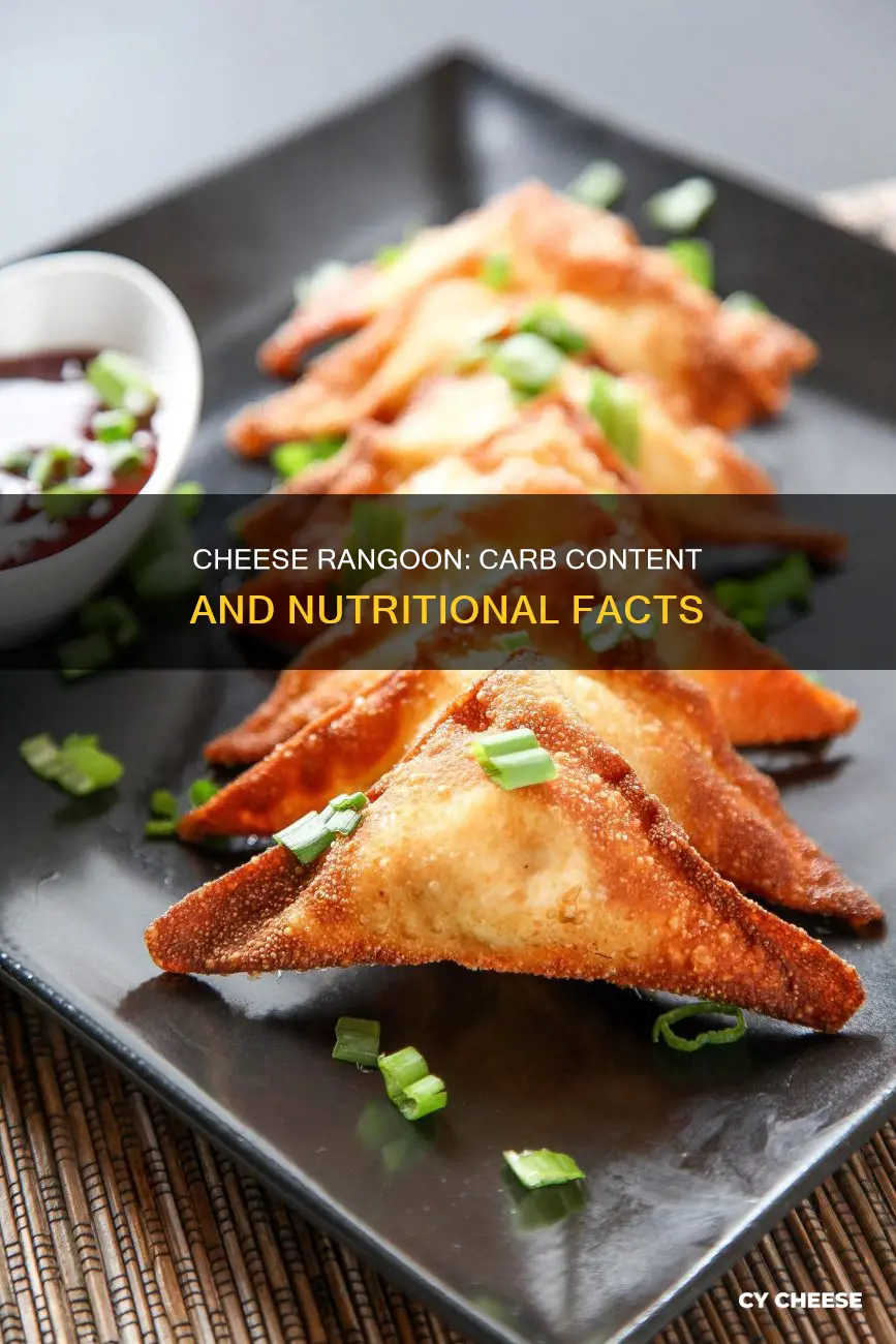 how many carbs in cheese rangoon