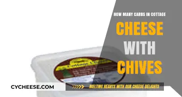 Carb Count in Cottage Cheese with Chives: A Nutritional Breakdown