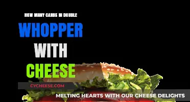 Carbs Count in a Double Whopper with Cheese