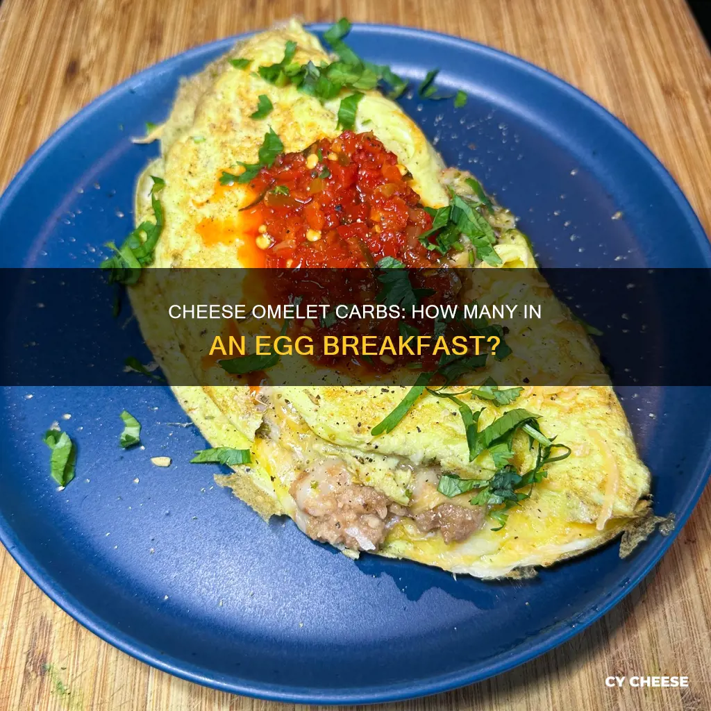 how many carbs in egg and cheese omelet