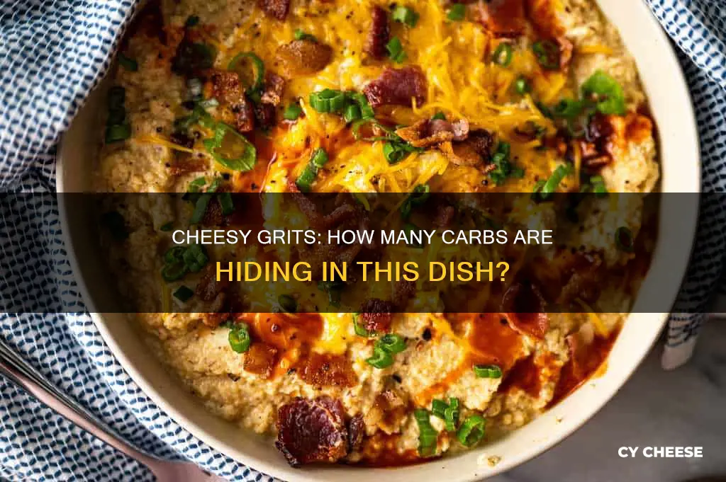 how many carbs in grits with cheese