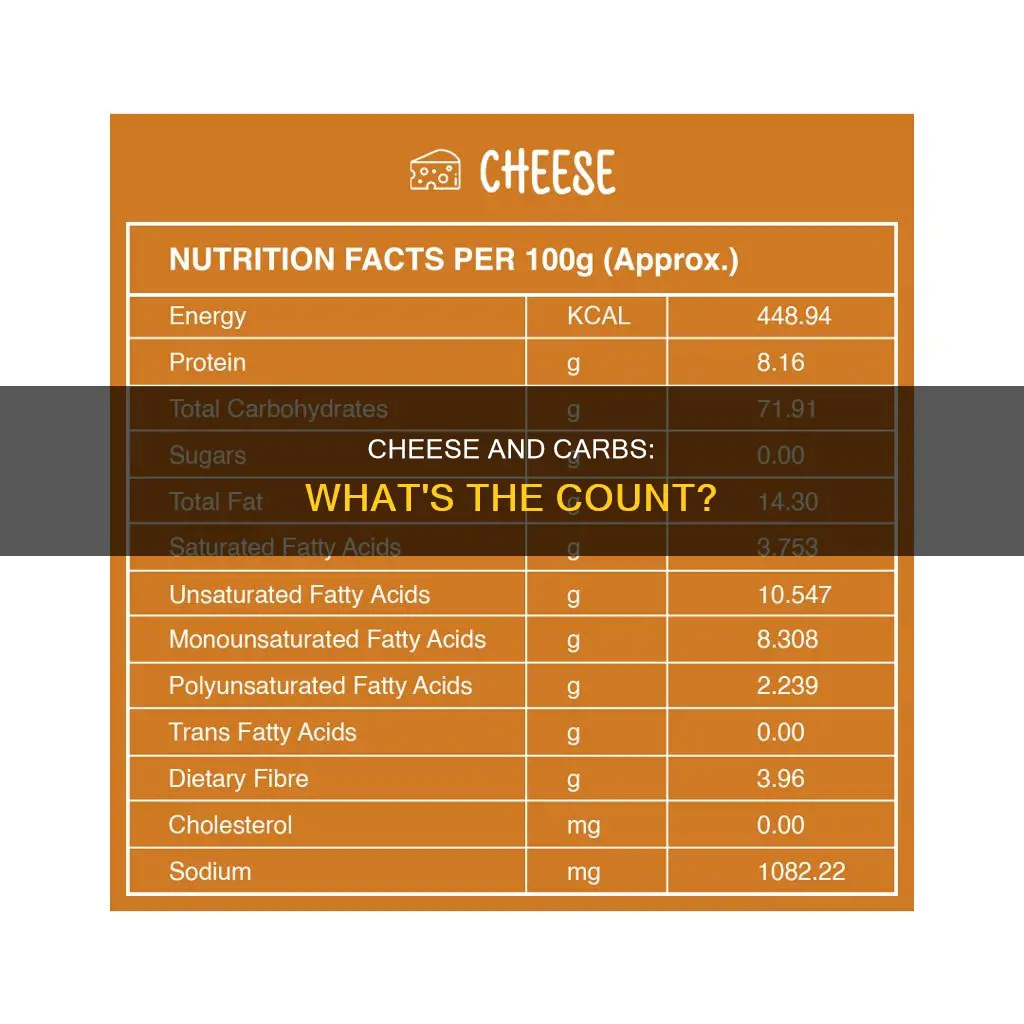 how many carbs in hard cheese