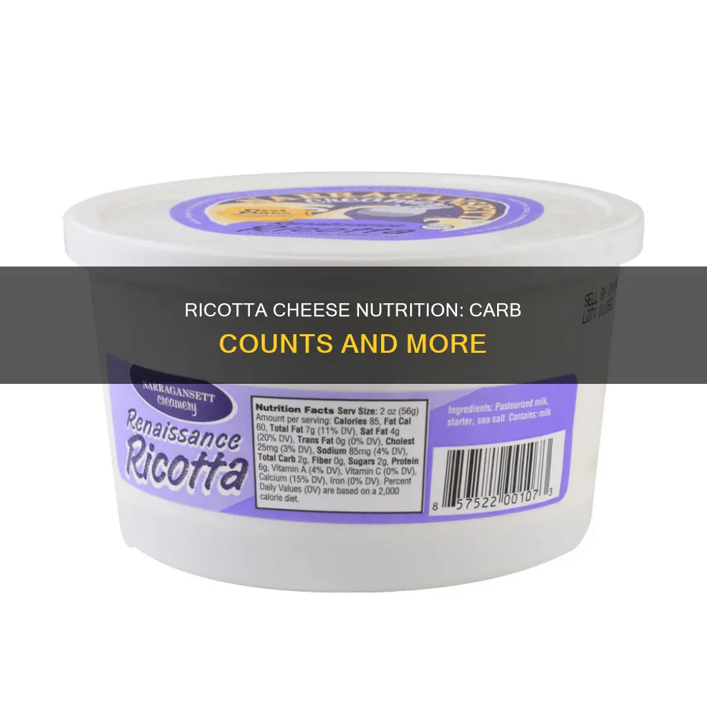 how many carbs in homemade riccota cheese