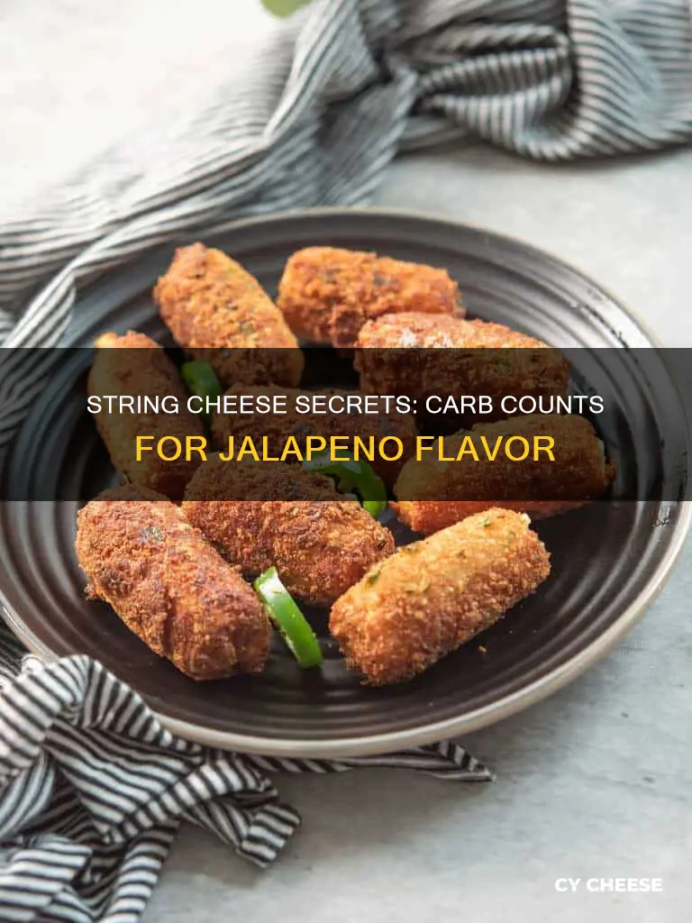 how many carbs in jalapeno string cheese