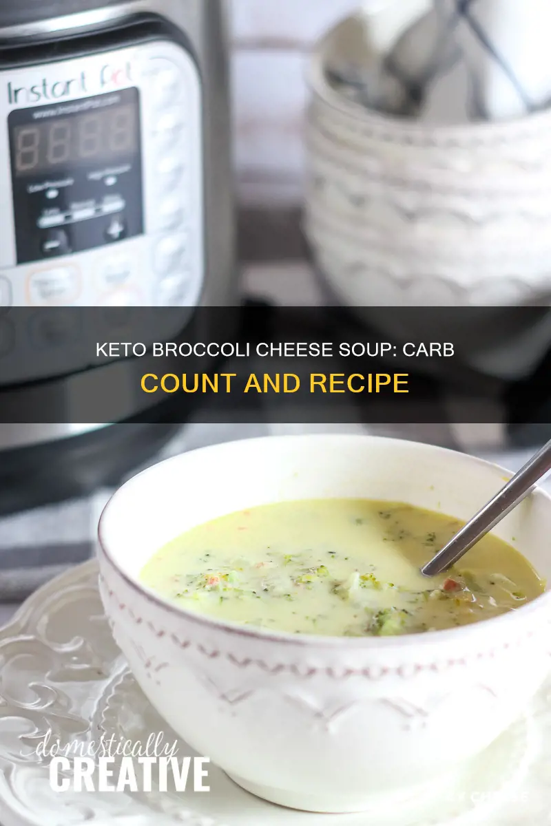 how many carbs in keto broccoli cheese soup