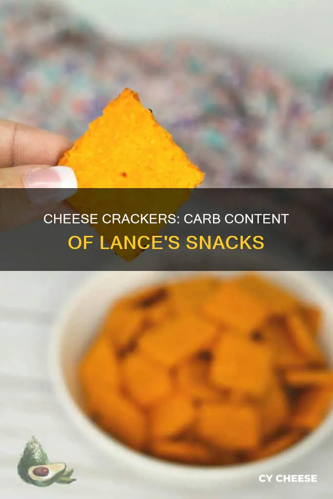 how many carbs in lance cheese crackers