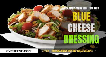Lettuce and Blue Cheese: Carb Counts and Nutrition Facts