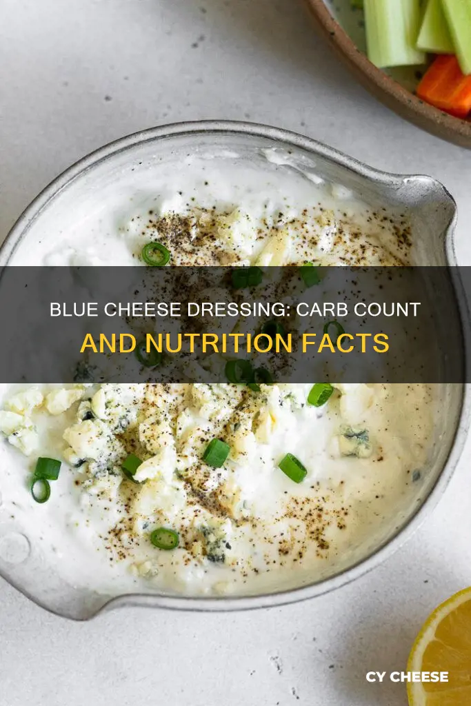 how many carbs in marzetti blue cheese dressing