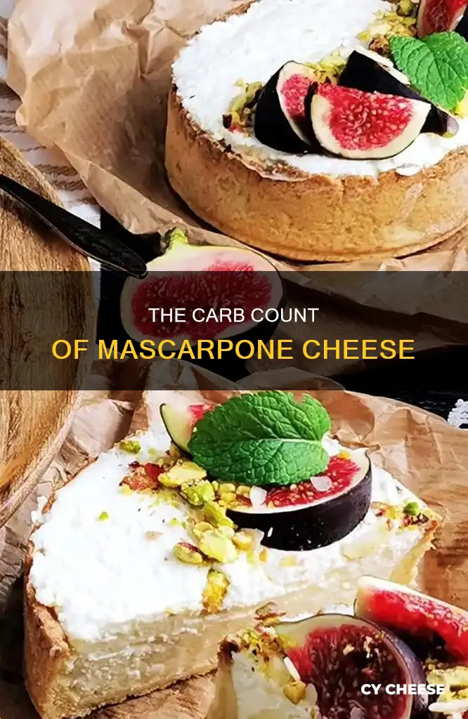 how many carbs in mascarpone cheese