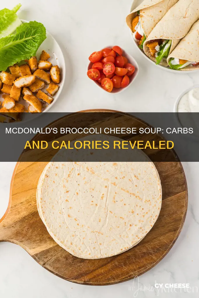 how many carbs in mcdonalds broccoli cheese soup