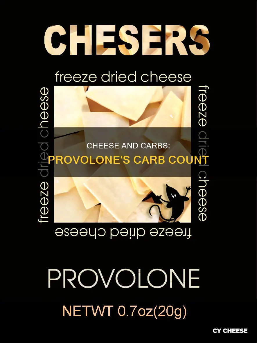 how many carbs in one slice of provolone cheese