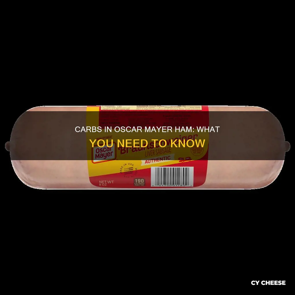 how many carbs in oscar mayer ham and cheese loaf