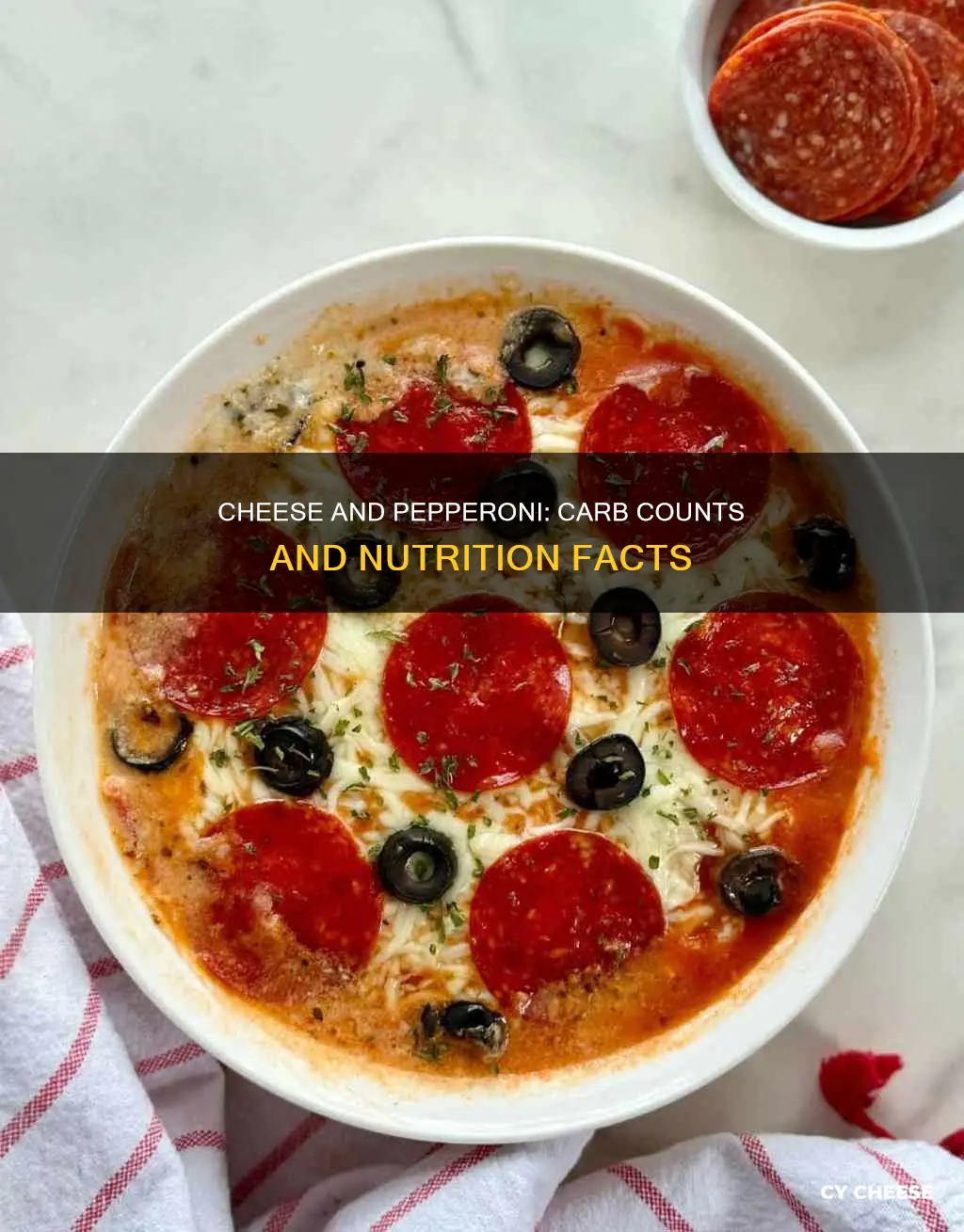 how many carbs in pepperoni and cheese