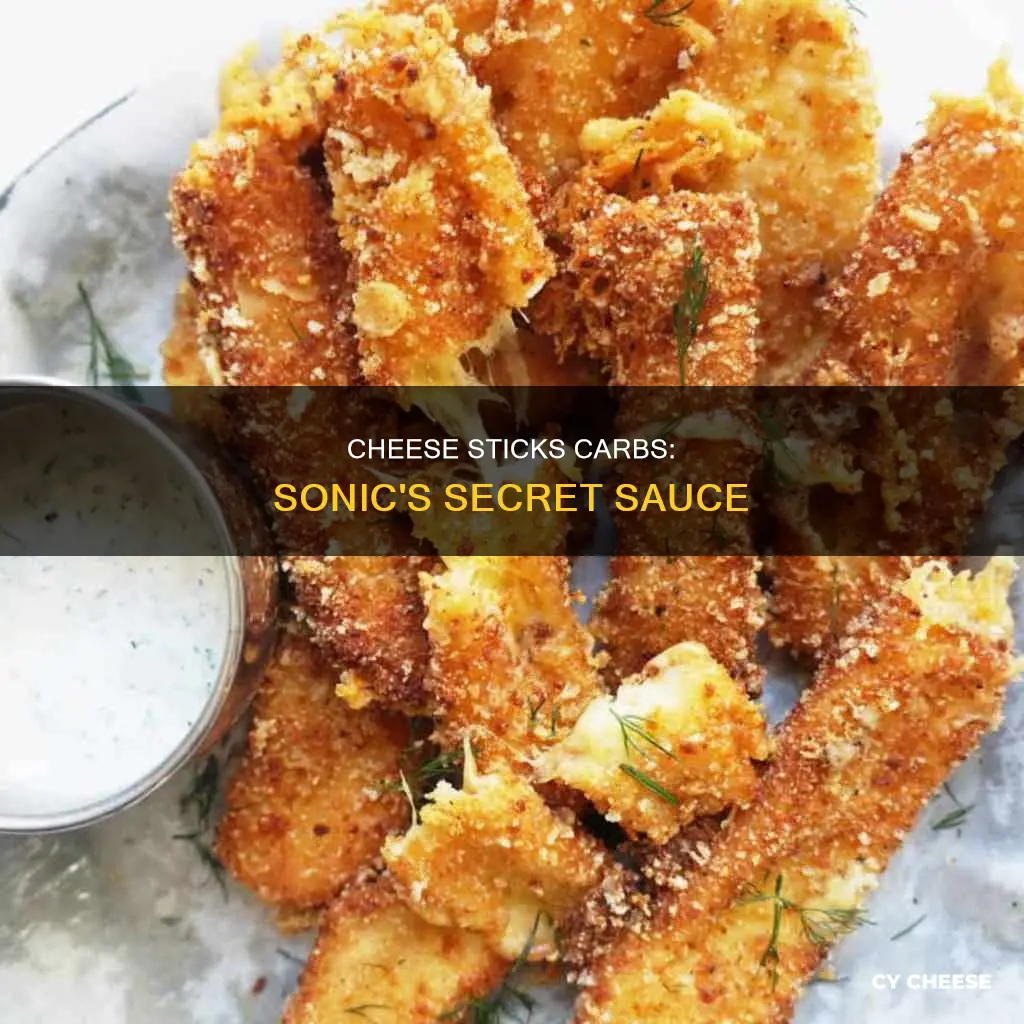 how many carbs in sonic cheese sticjs
