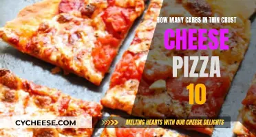 Cheese Pizza: Thin Crust, Carb Count
