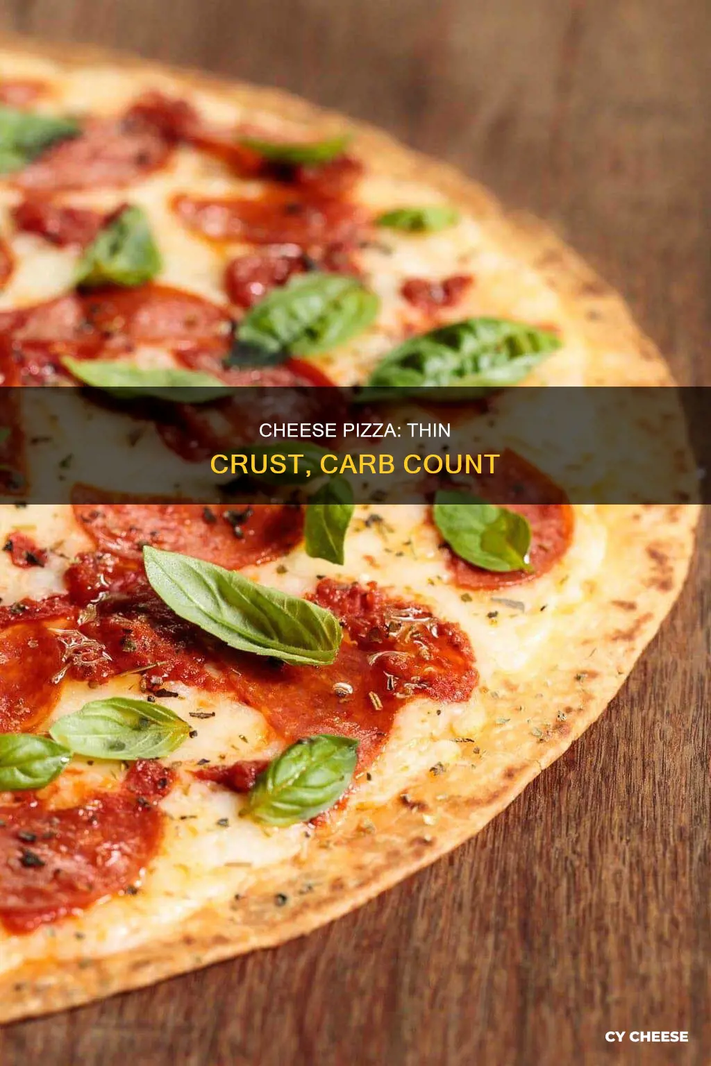 how many carbs in thin crust cheese pizza 10