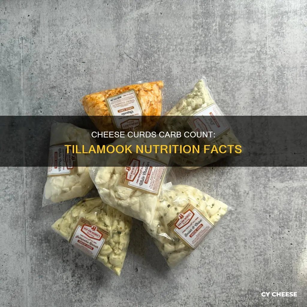 how many carbs in tillamook cheese curds