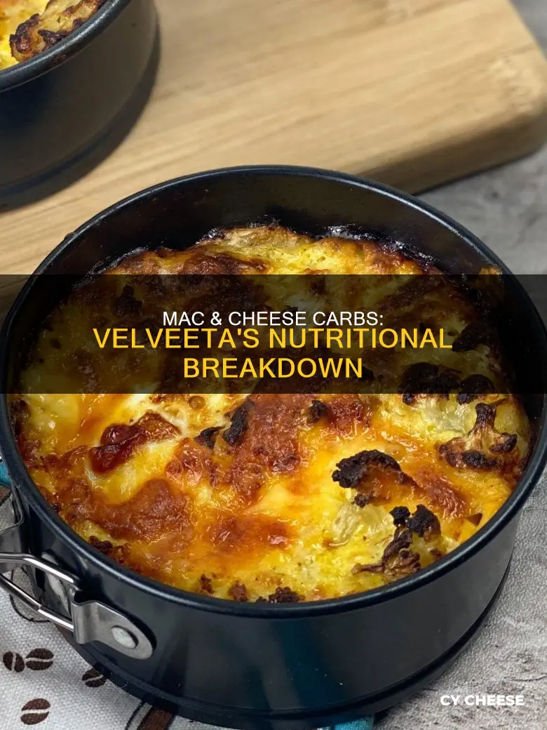 how many carbs in velveeta macaroni and cheese