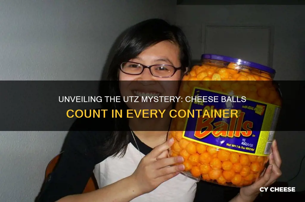 how many cheese balls in a utz container