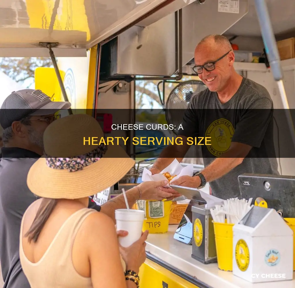 how many cheese curds in a serving