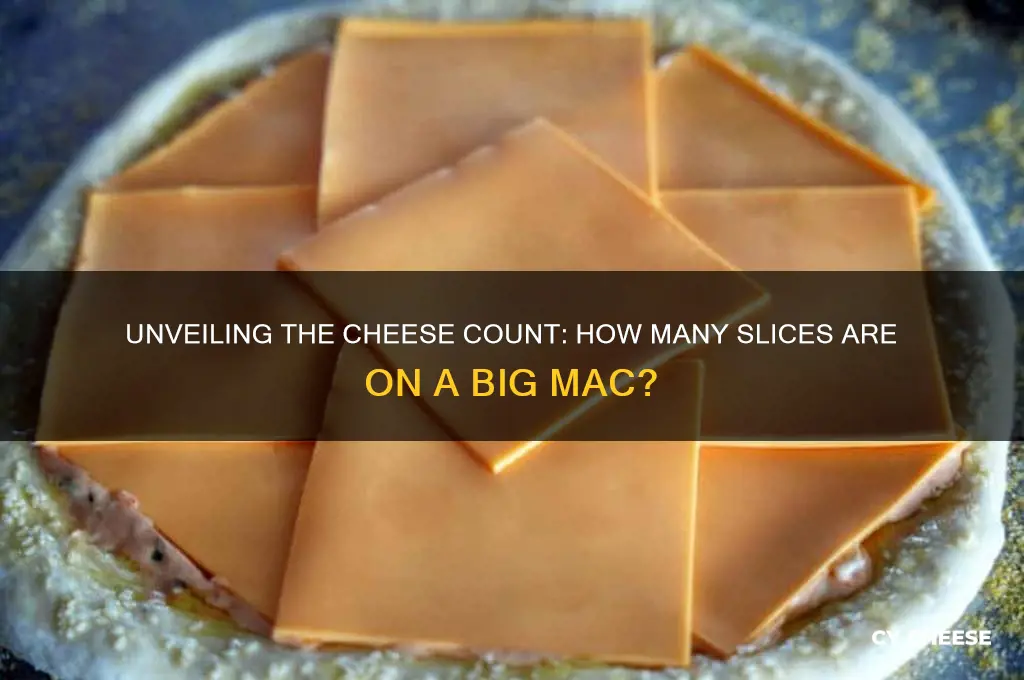 how many cheese on bigmac