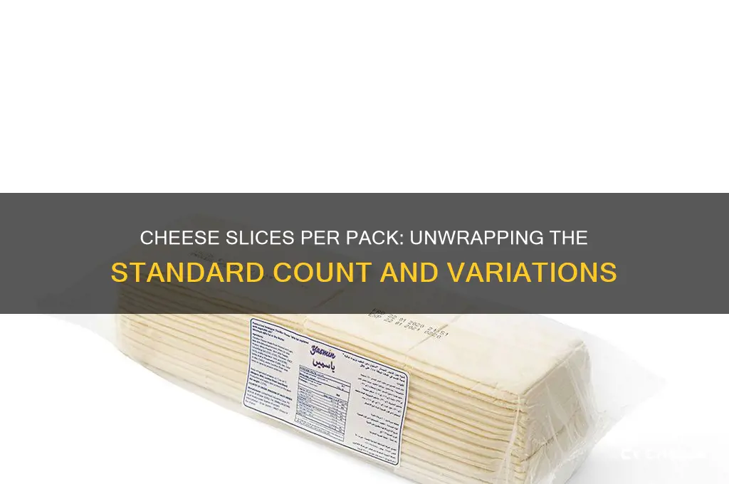 how many cheese slices come in a pack
