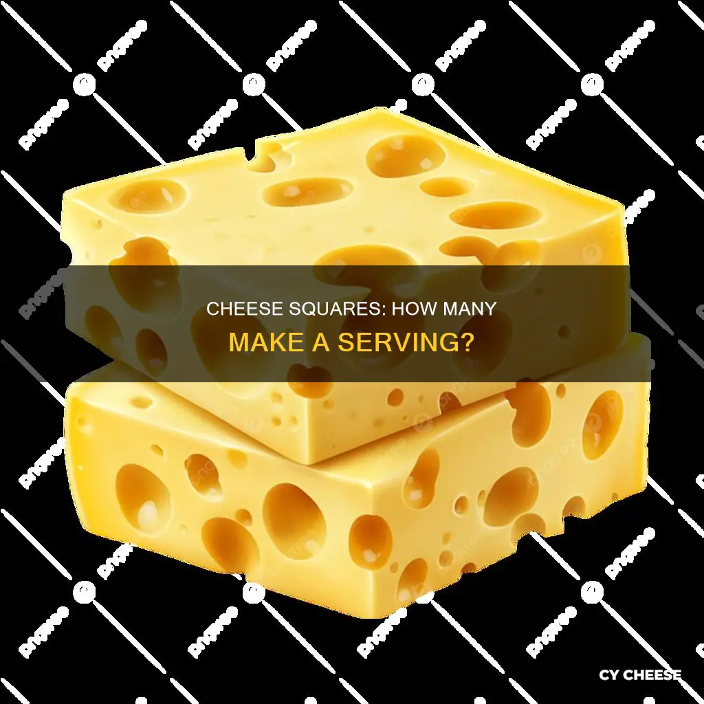 how many cheese squares in a serving