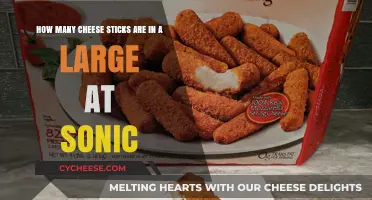 Sonic's Large Cheese Sticks: Unveiling the Count and Value