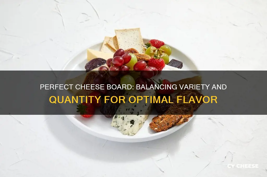 how many cheeses should be on a cheese board