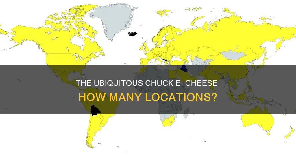 how many chuck e cheeses are there