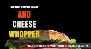 Bacon and Cheese Whopper Calorie Count: A Nutritional Breakdown