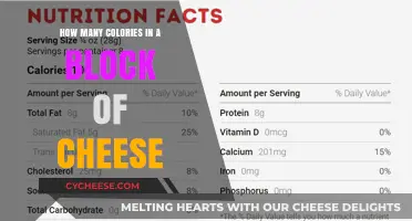 Calories in a Block of Cheese: Nutritional Breakdown and Facts