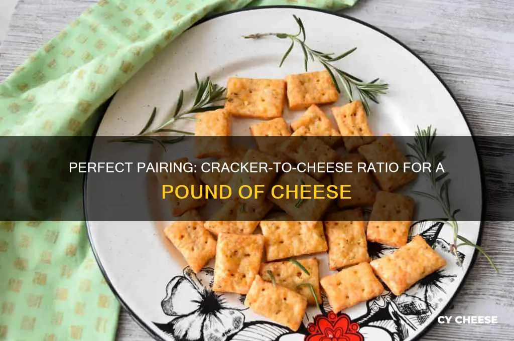 how many crackers to go with a pound of cheese