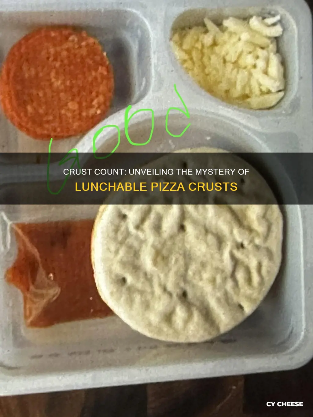 how many crusts are in cheese pizza lunchables