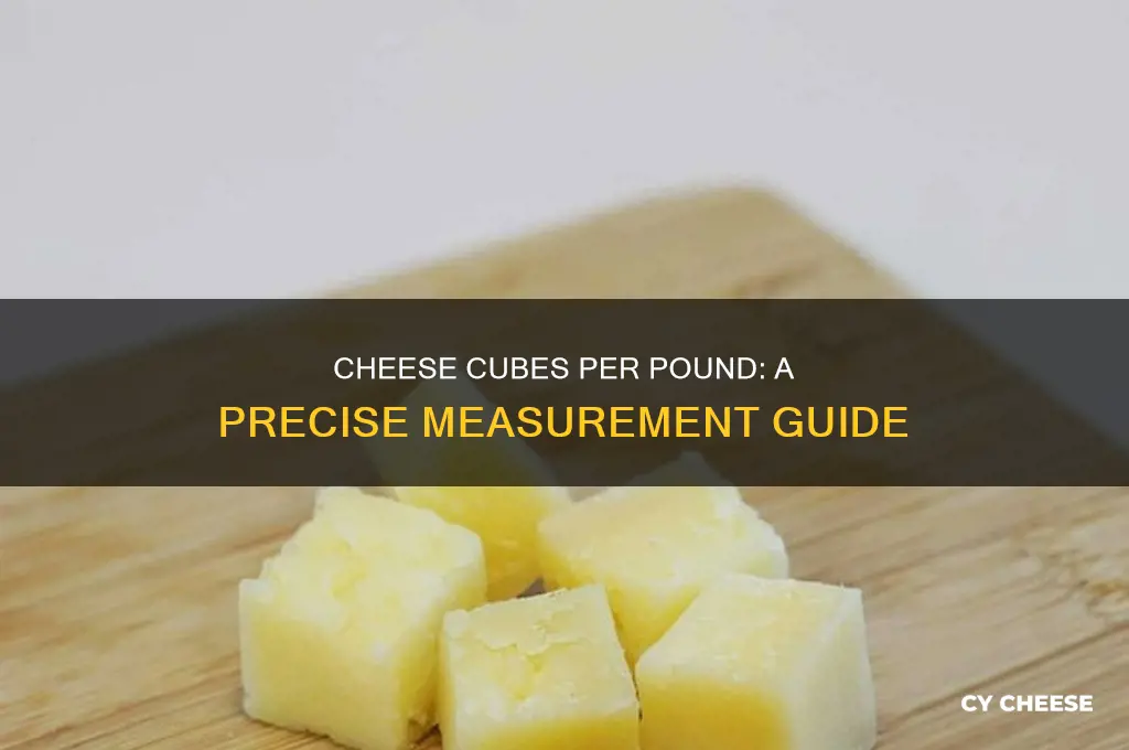 how many cubes in a pound of cheese