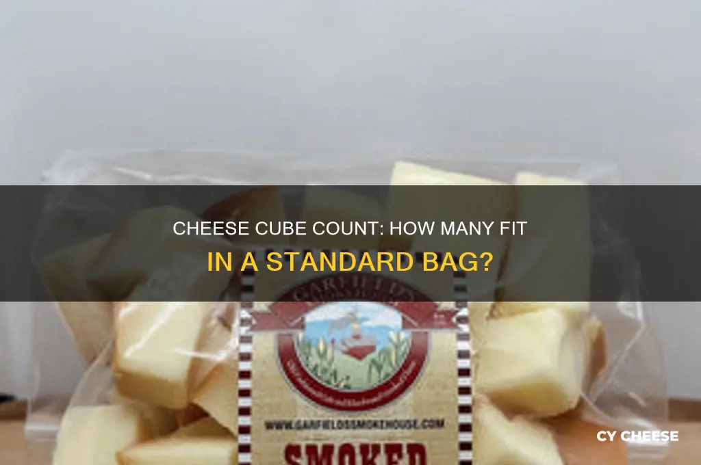 how many cubes of cheese are in one bag