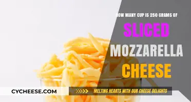 Sliced Mozzarella Cheese: Cups to Grams Conversion