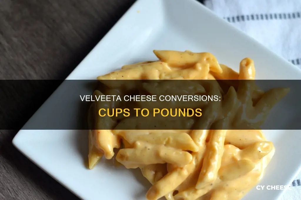 how many cups are in 2 pounds of velveeta cheese