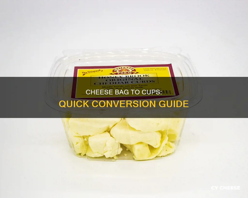 how many cups are in a 8oz bag of cheese