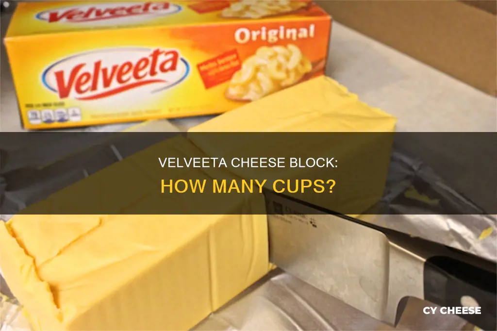 how many cups are in a block of velveeta cheese