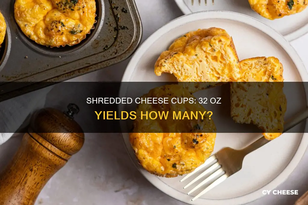 how many cups does 32 oz of shreeded cheese yield